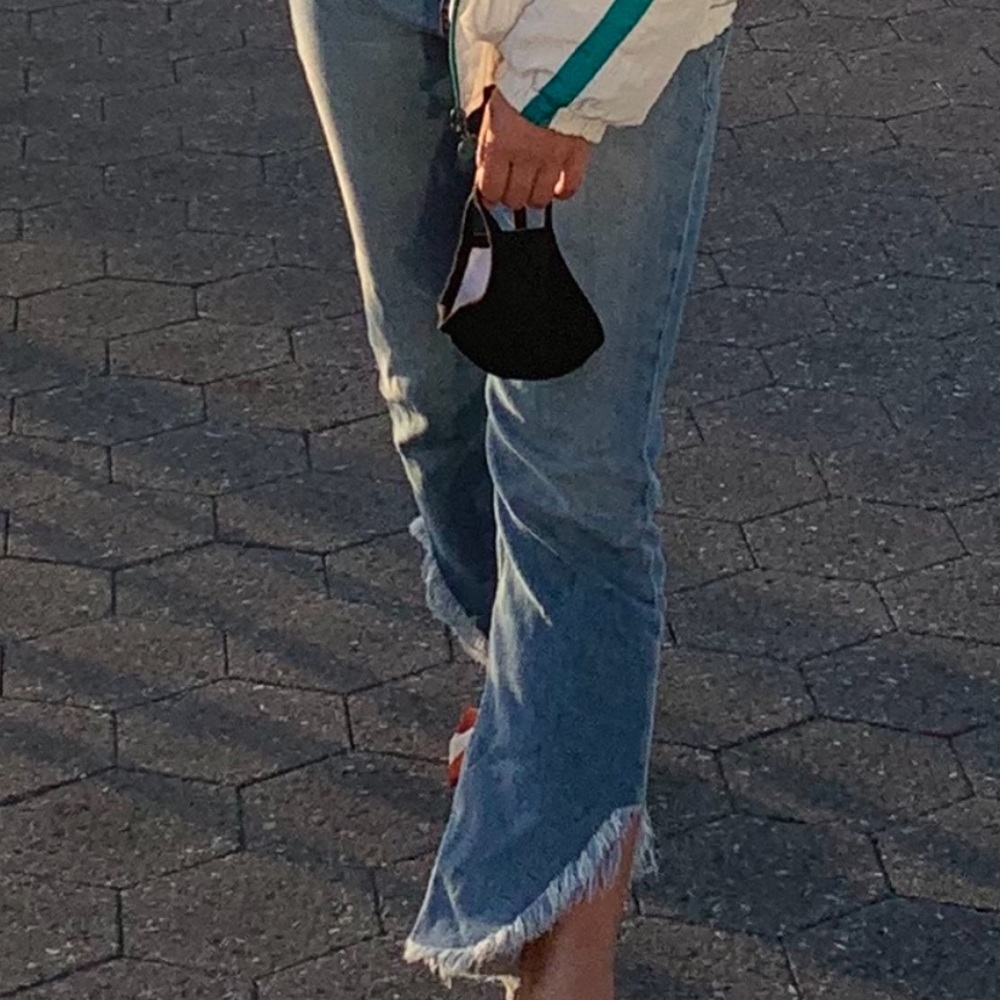 Topshop Moto frayed jeans